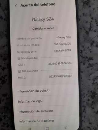 Samsung S24  256GB.  5G  8 RAM