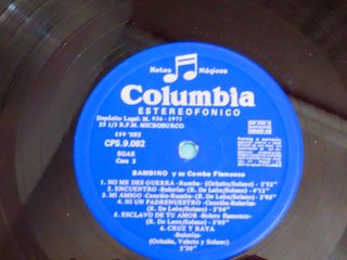 Bambino Y Su Combo Flamenco LP Vinilo 1971