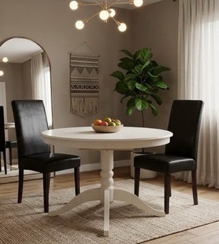Mesa Comedor Extensible Blanca