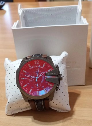 Orologio Diesel Uomo Rosso Marrone