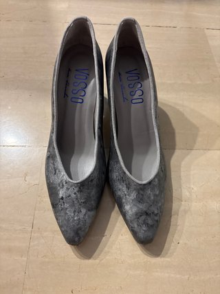 Zapatos de tacón de piel VOSSO grises
