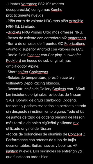 Nissan 350Z 2008 homologado