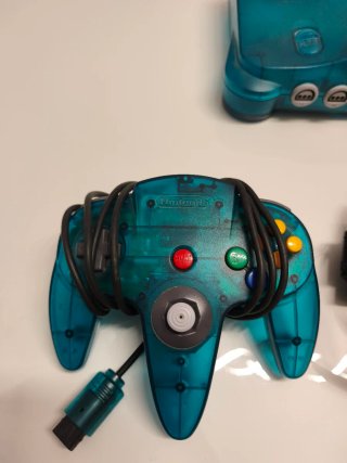 Nintendo 64 Ice Blue Completa, IMPECABLE estado.