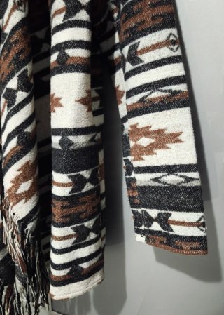 Cárdigan Étnico Flecos New Look Talla S