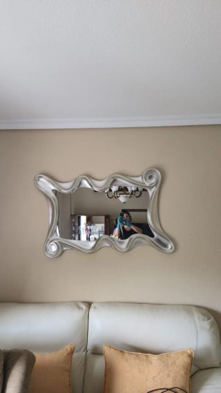 Espejo decorativo plata