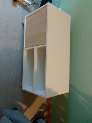 Mueble TV Skraut Home Blanco y Madera