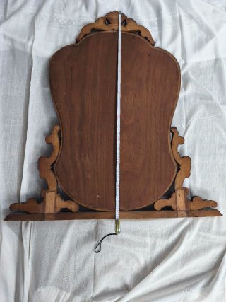 Specchio da tavolo in legno intagliato
