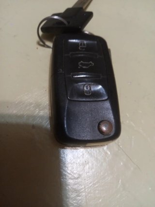 Llave Mando Volkswagen Negra