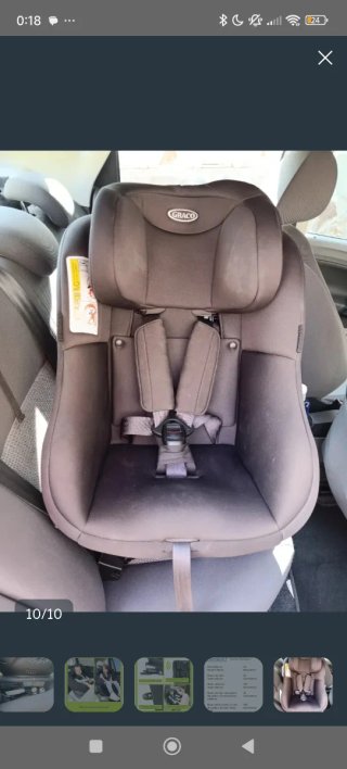 Silla de coche giratoria para niño de 0-4 isofix