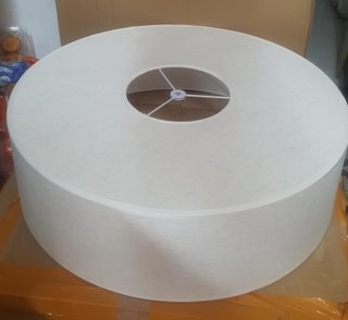 Lámpara Colgante Tela Gris Tambor