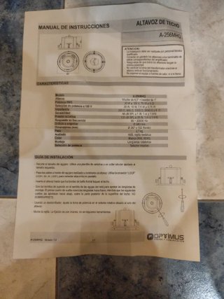 Lote de Altavoces de Techo Optimus (Blancos y Negr