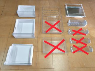 Repuestos nevera Bosch KGN39XI30 Cajones. Bandejas