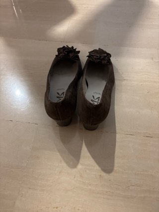 Zapatos de tacón de piel mujer marrones