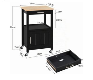 Carrito de cocina Yaheetech con ruedas