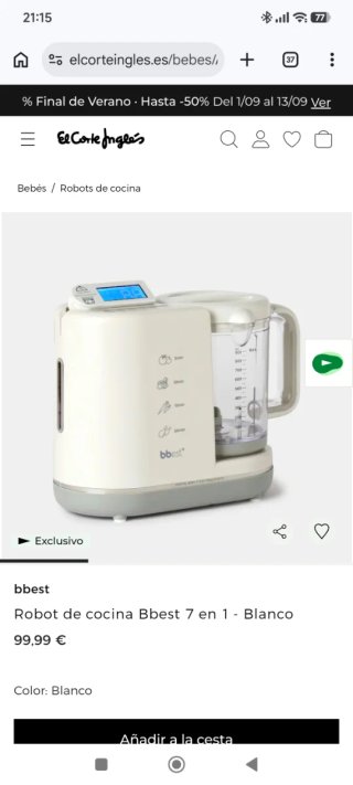 Robot cocina bebé Bbest
