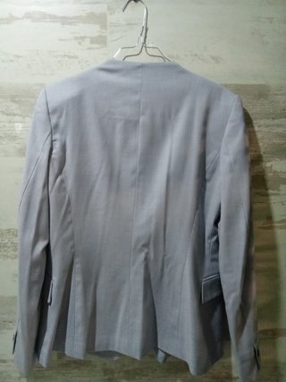 Americana Zara azul gris mujer