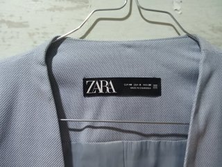 Americana Zara azul gris mujer