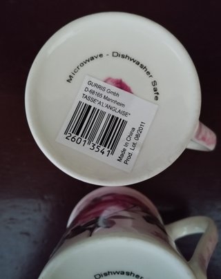 Tazas de porcelana fina Inglesa
