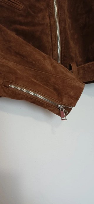 Giacca in pelle Zara marrone
