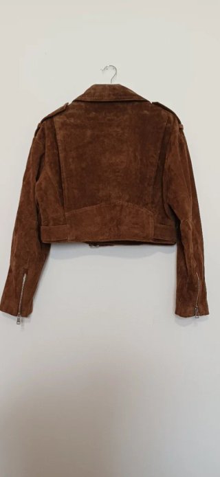 Giacca in pelle Zara marrone