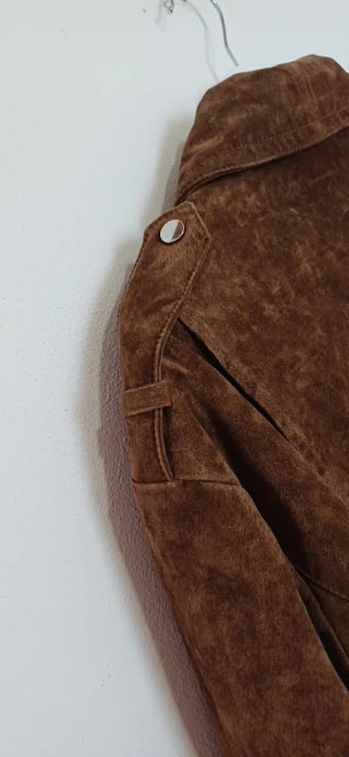 Giacca in pelle Zara marrone