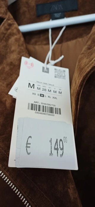 Giacca in pelle Zara marrone