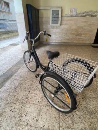 Triciclo per adulti con cestino