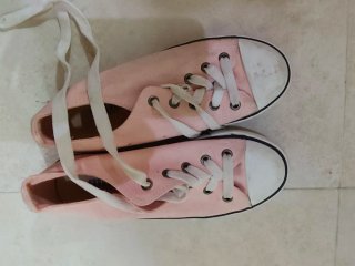 Zapatillas Mustang Converse rosa talla 34