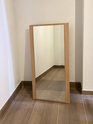 Espejo de pie madera y cristal