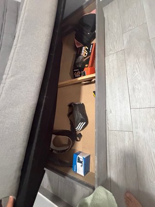 Sofá Cama Gris Tela