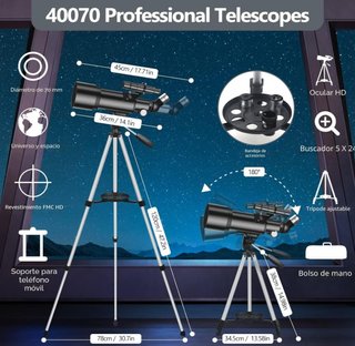 Telescopio 70mm Apertura 400mm