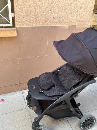 Carrito de bebé negro Espiro Fuel