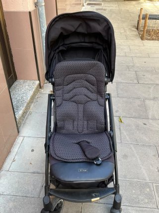 Carrito de bebé negro Espiro Fuel