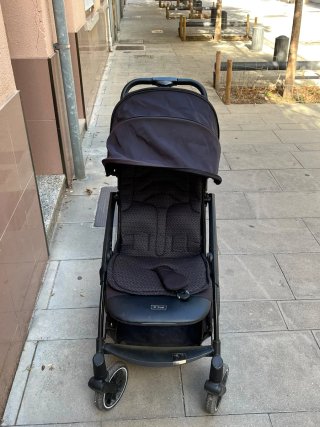 Carrito de bebé negro Espiro Fuel