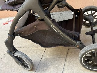 Carrito de bebé negro Espiro Fuel