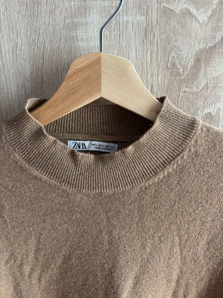 Zara jersey camel cachemir L