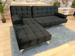 Sofá Cama Negro Terciopelo
