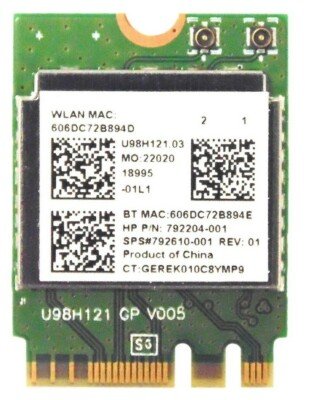 Tarjeta WiFi Realtek RTL8723BE + Bluetooth