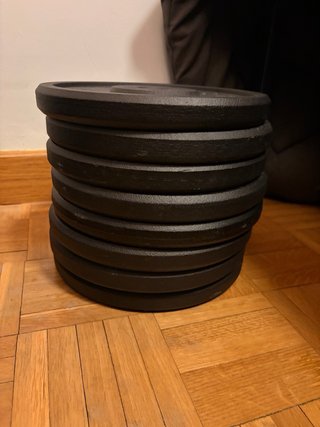Juego de Mancuernas, Discos y Barras