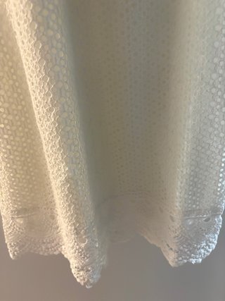 Vestido blanco con encaje