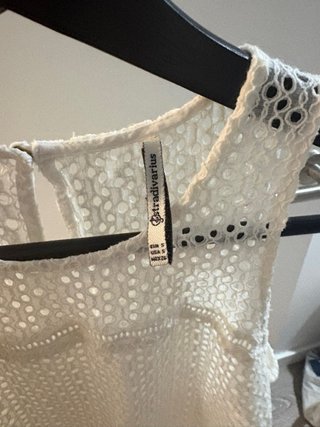 Vestido blanco con encaje