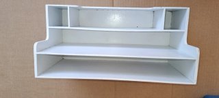 Organizador de escritorio de madera blanco