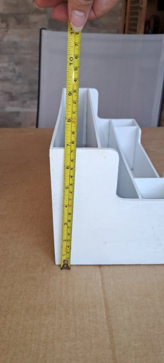 Organizador de escritorio de madera blanco
