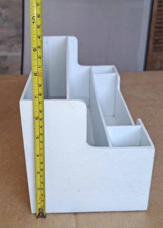 Organizador de escritorio de madera blanco