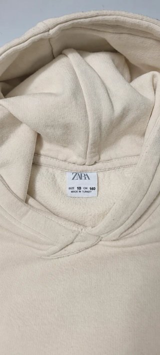 Felpa con cappuccio Zara 10 anni (140 cm) beige