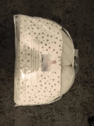 Cojín de lactancia gris minky
