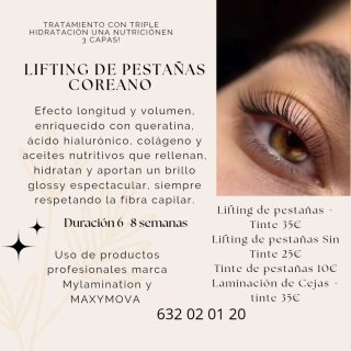 Lifting de pestañas + tinte