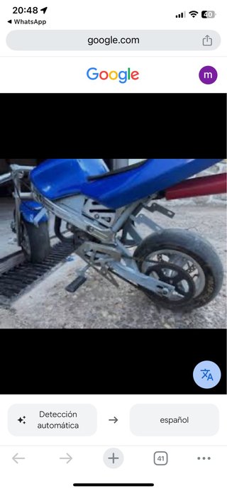 Minimoto Azul Infantil