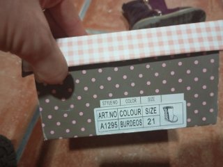 Botines burdeos talla 21