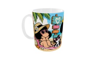 2 Tazas cerámica Mafalda verano